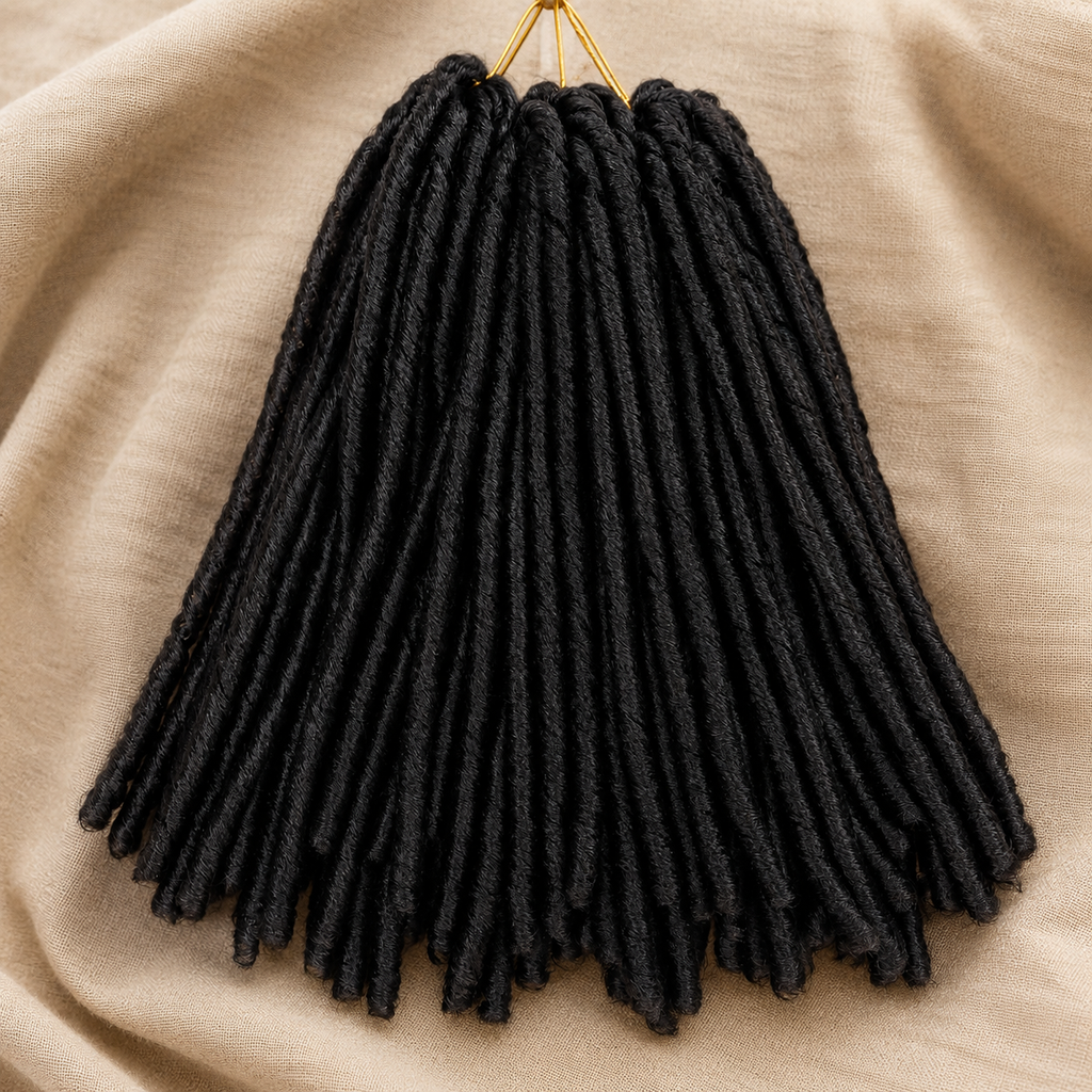 Extensões de Cabelo Sintético Faux Locs 14 Polegadas 70g – Tranças Crochet Soft Dreadlock Afro