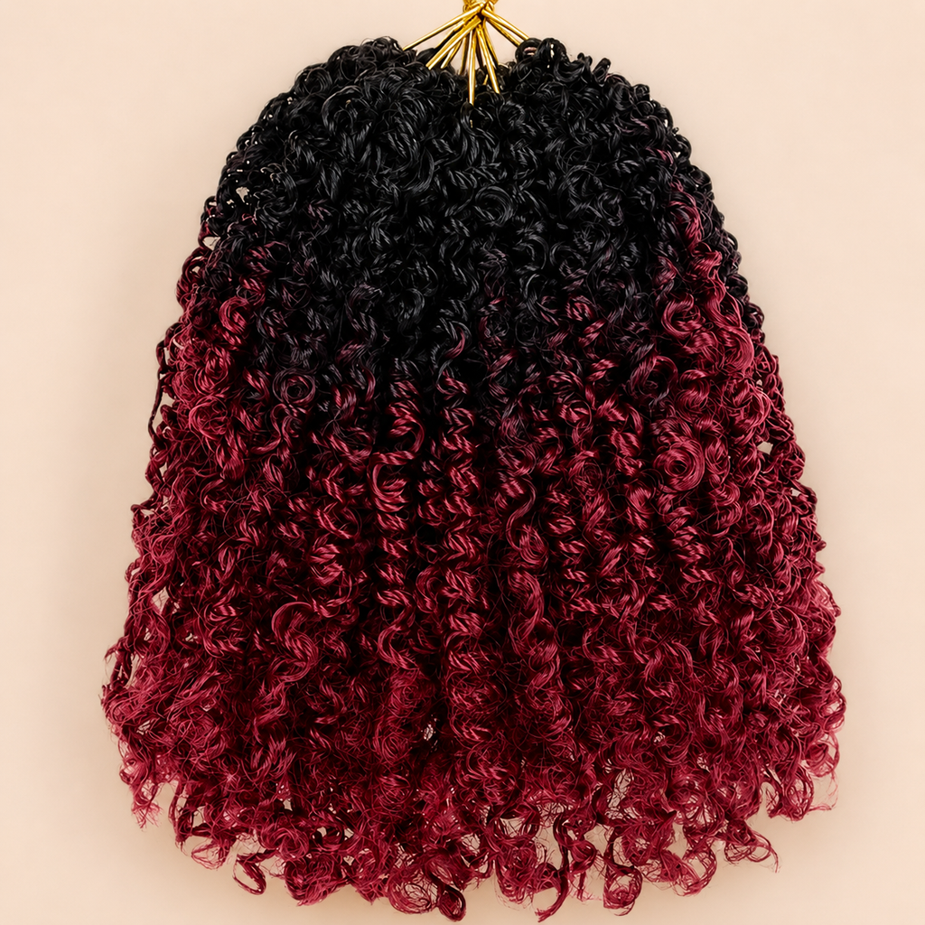 Yanky Twist Crochet Hair | Extensões Sintéticas para Tranças | 8 a 14 Polegadas | 24 Peças