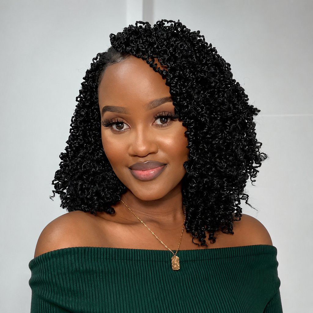 Yanky Twist Crochet Hair | Extensões Sintéticas para Tranças | 8 a 14 Polegadas | 24 Peças