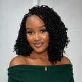 Yanky Twist Crochet Hair | Extensões Sintéticas para Tranças | 8 a 14 Polegadas | 24 Peças