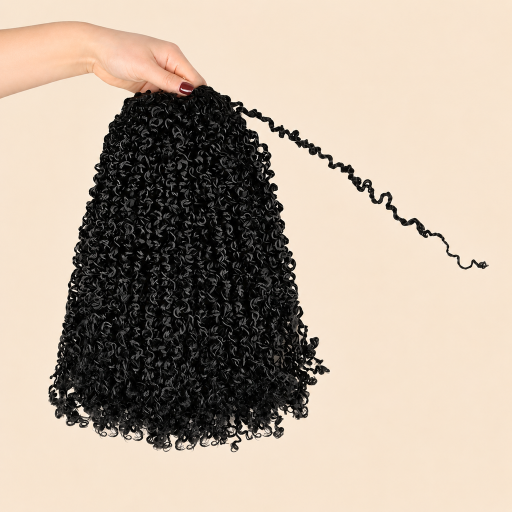 Yanky Twist Crochet Hair | Extensões Sintéticas para Tranças | 8 a 14 Polegadas | 24 Peças