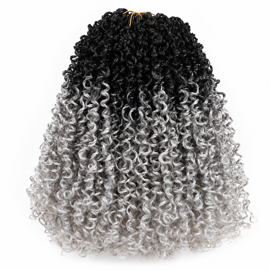 Yanky Twist Crochet Hair | Extensões Sintéticas para Tranças | 8 a 14 Polegadas | 24 Peças