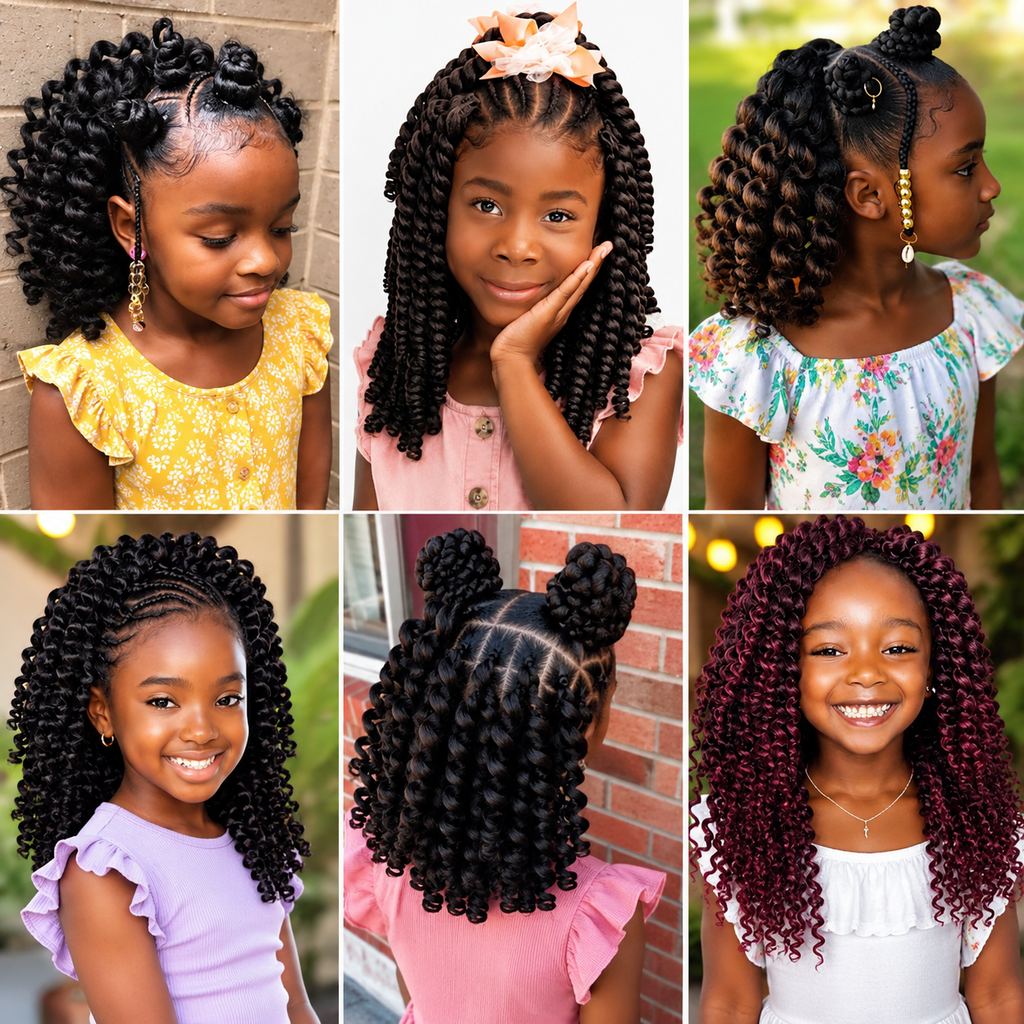 Jumpy Wand Curl Crochet Braids | Extensões Pré-Torcidas Ombre | Cabelo Sintético para Tranças Africanas