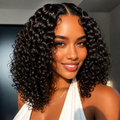 Peruca Bob Curta Glueless Deep Wave 25cm | Lace Front 5x5 | 250% Densidade