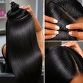 Extensões de Cabelo com Clip Liso | Cabelo Brasileiro 120g | Trama Seamless 55-75cm