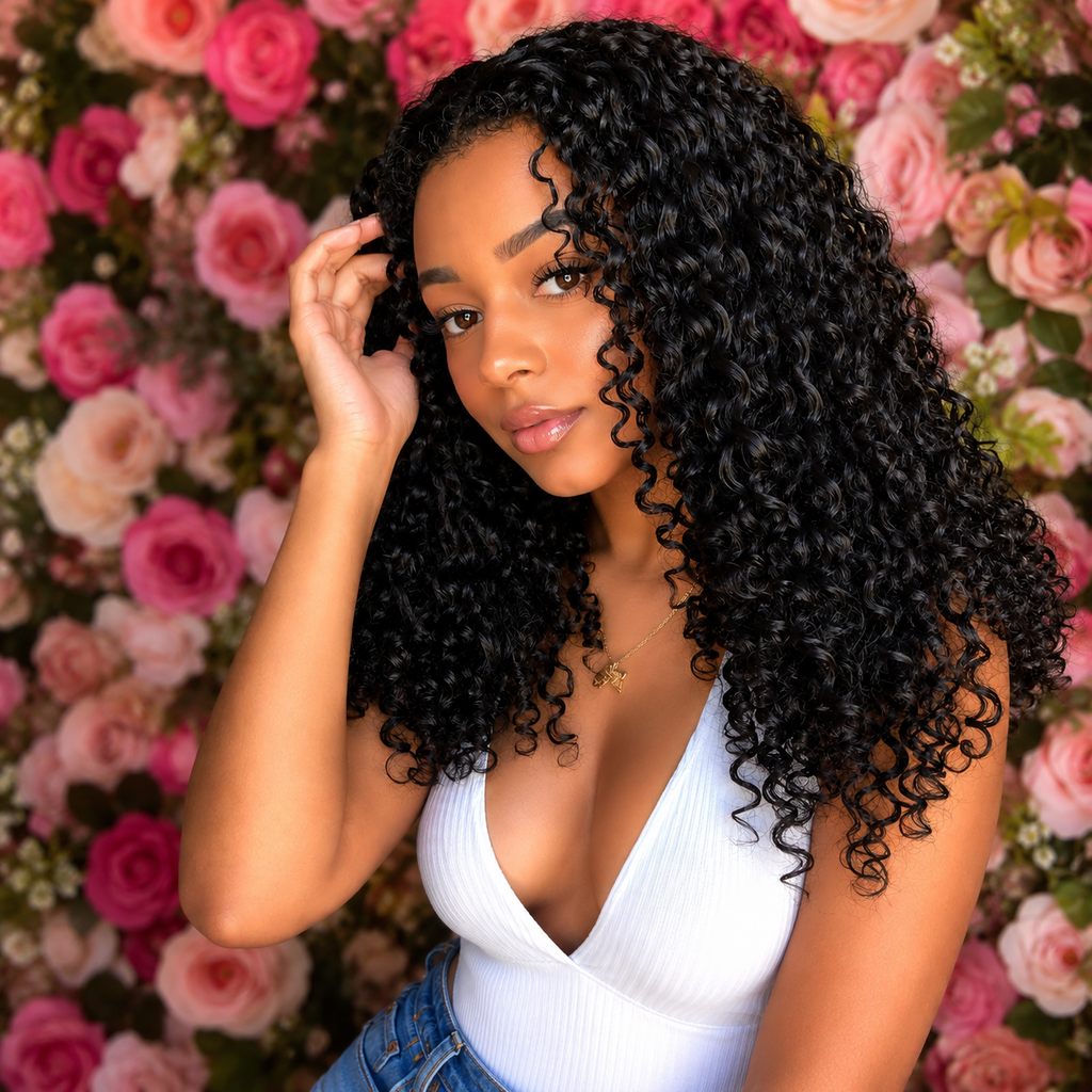 Mechas Pixie Curly em Bruto 15A | Cabelo Virgem Burmese e Vietnamita