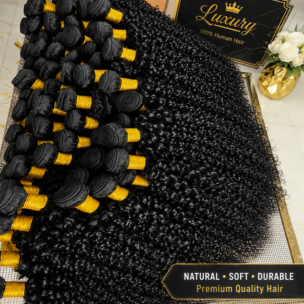 Mechas Afro Kinky Deep Curly 18A | Cabelo Virgem 100% Natural | Trama Dupla