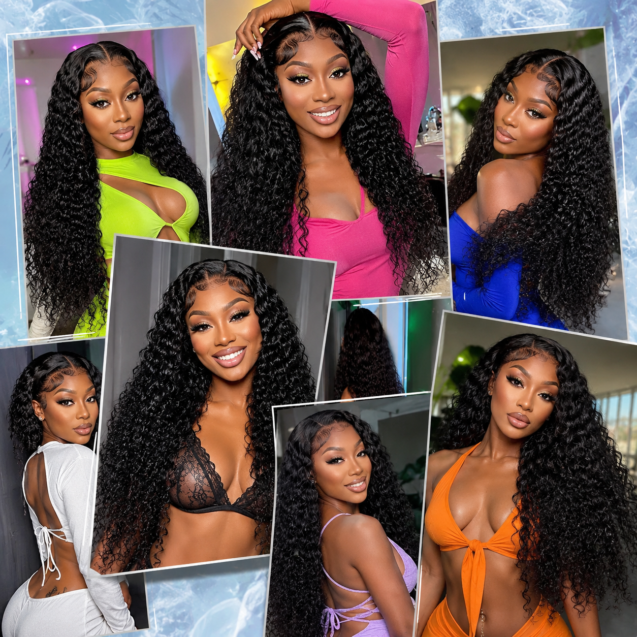 Mechas Afro Kinky Deep Curly 18A | Cabelo Virgem 100% Natural | Trama Dupla