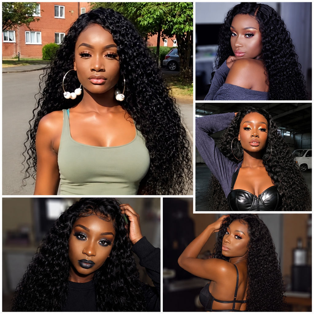 Mechas Brasileiras Deep Wave 100cm | Cabelo Remy Não Processado | Pack de 3/4