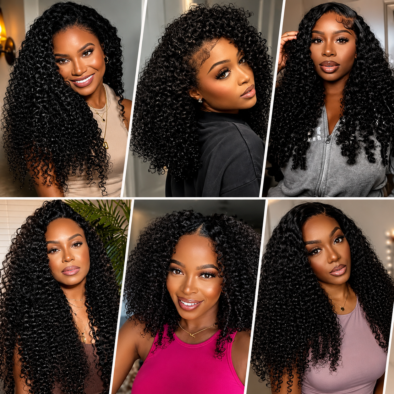 Mechas Burmese Cacheadas 12A | Water Wave 3C4A | Cabelo Humano em Bruto 45-75cm