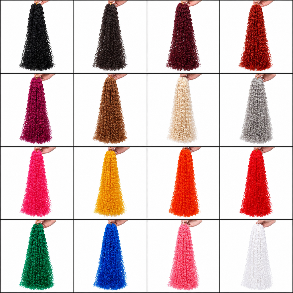 Tranças Zizi Cacheadas Sintéticas 50cm | Micro Box Braids | 50g