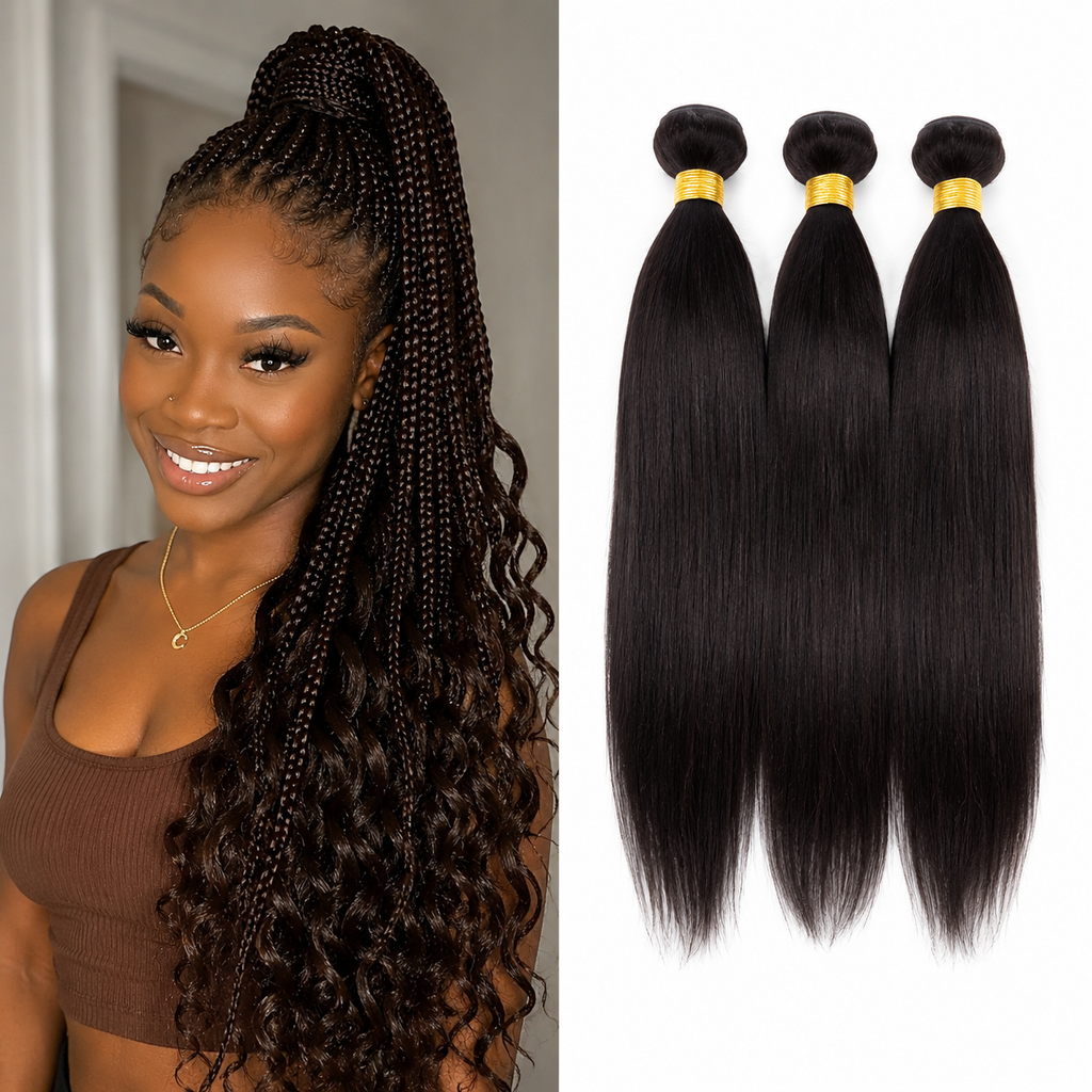 Cabelo Sintético Pré-Esticado para Tranças | 66cm | Pack de 3