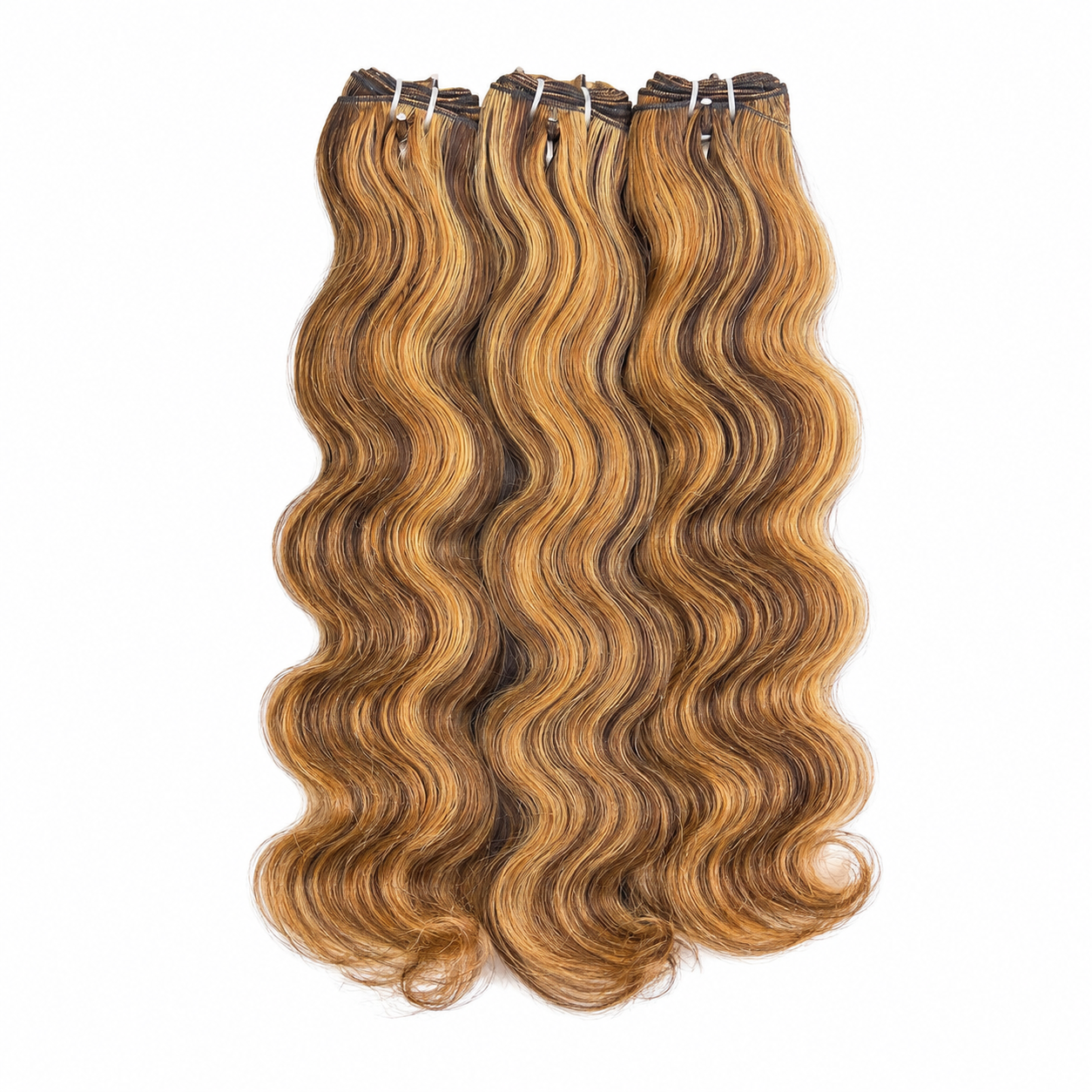 Mechas Body Wave Vietnamita – Cabelo Humano Virgem 100% | Loiro Mel Highlight #P4/27/613 | Grau 12A
