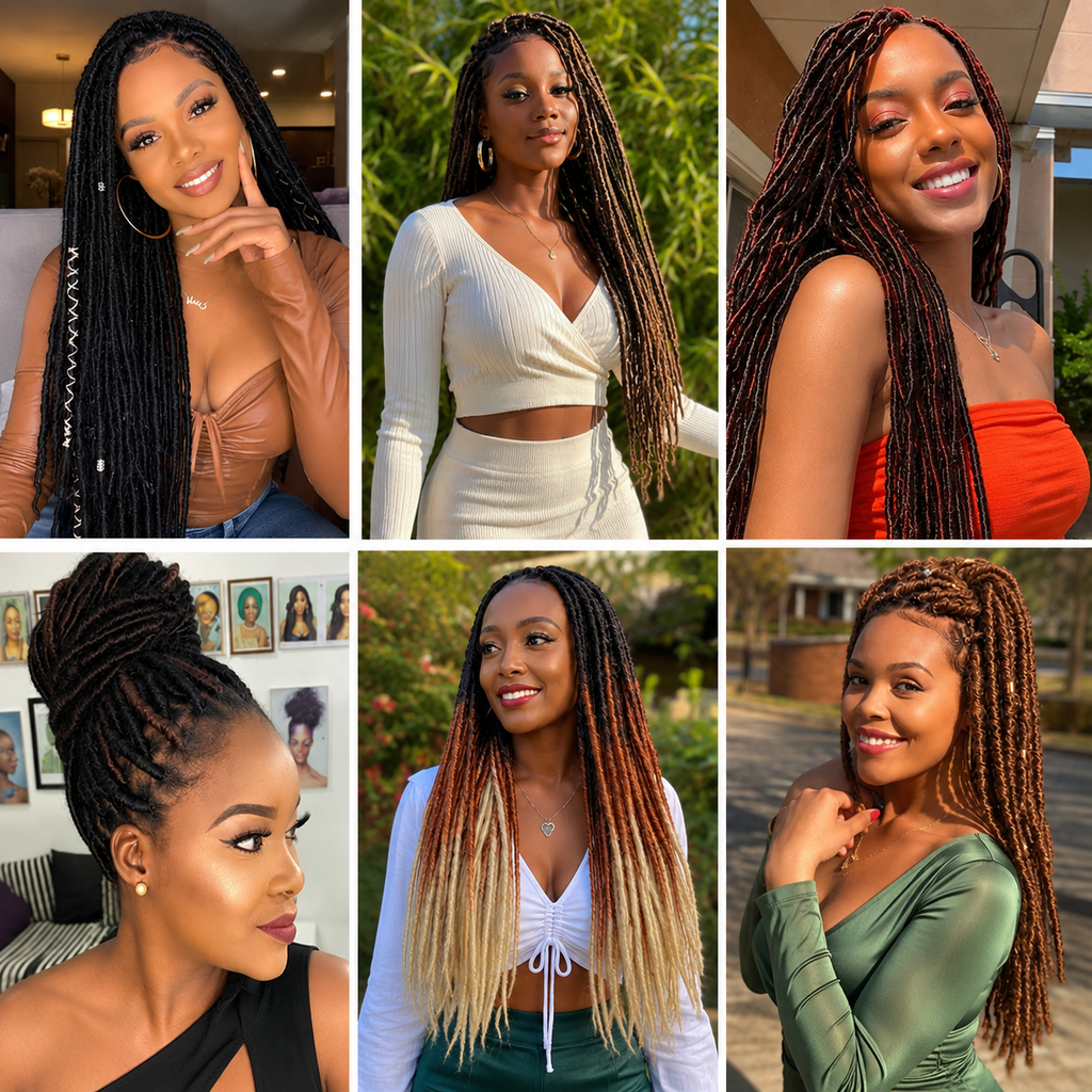 Tranças Crochet Twist Straight 18 Polegadas – Fibra Kanekalon Sintética | 12 Cores | HeyMide