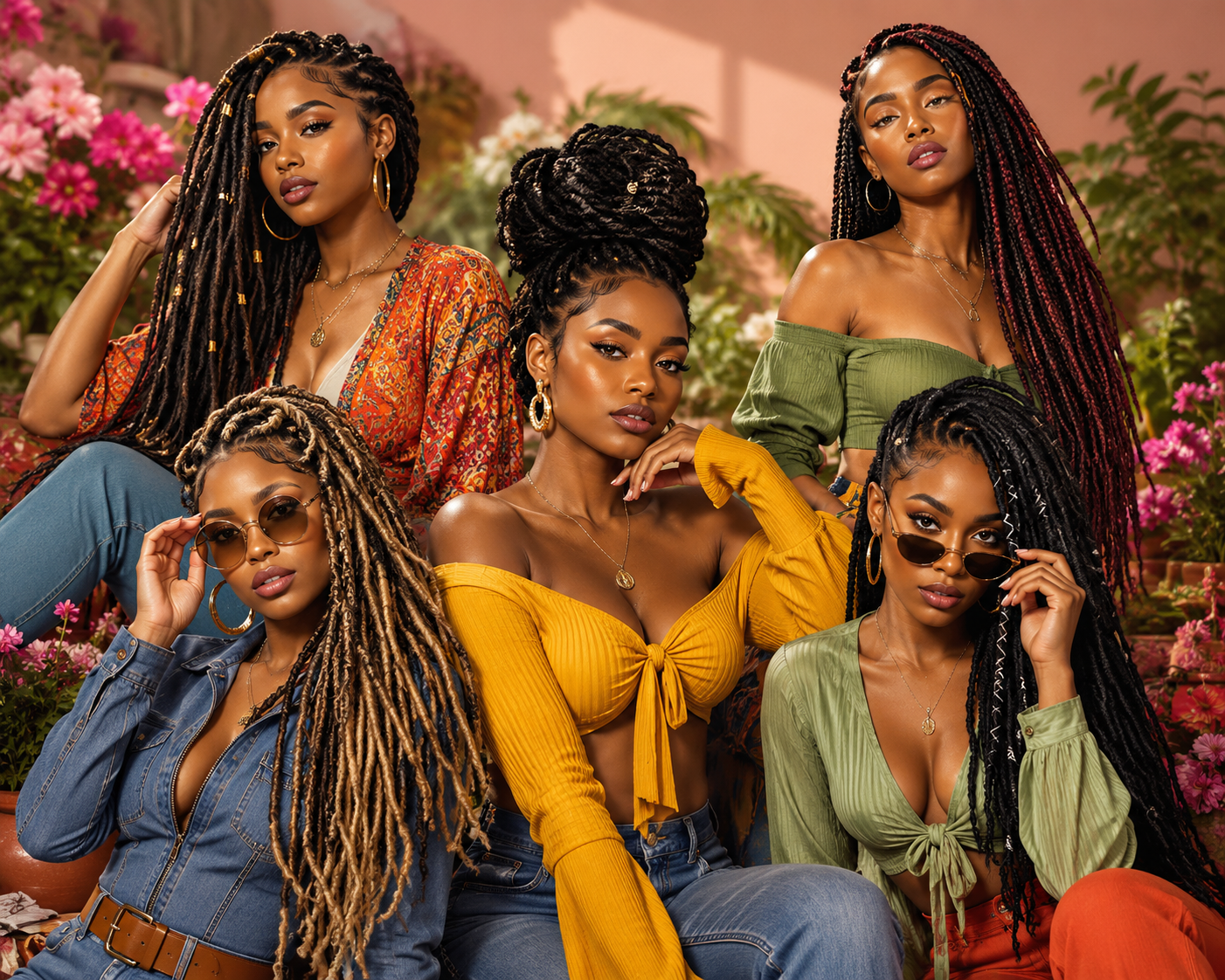 Tranças Crochet Twist Straight 18 Polegadas – Fibra Kanekalon Sintética | 12 Cores | HeyMide