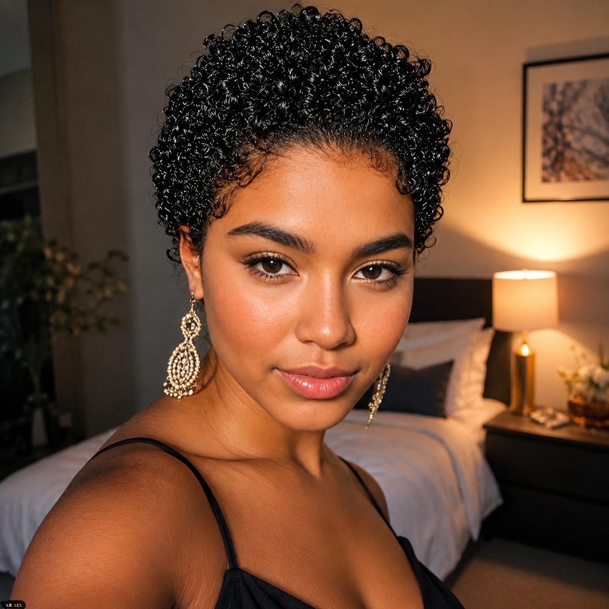 Peruca Afro Curly Curta – 100% Cabelo Humano Remy | Pixie Cut | 4 a 16 Polegadas