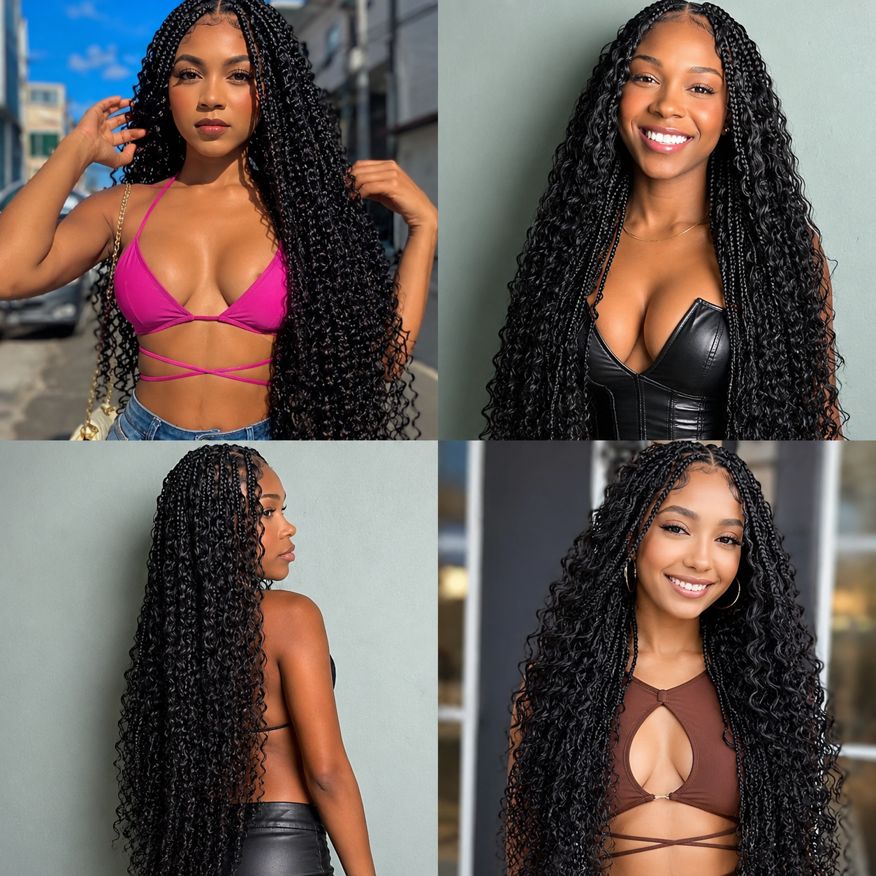 Cabelo Humano a Granel para Tranças | Deep Wave 100g Sem Trama