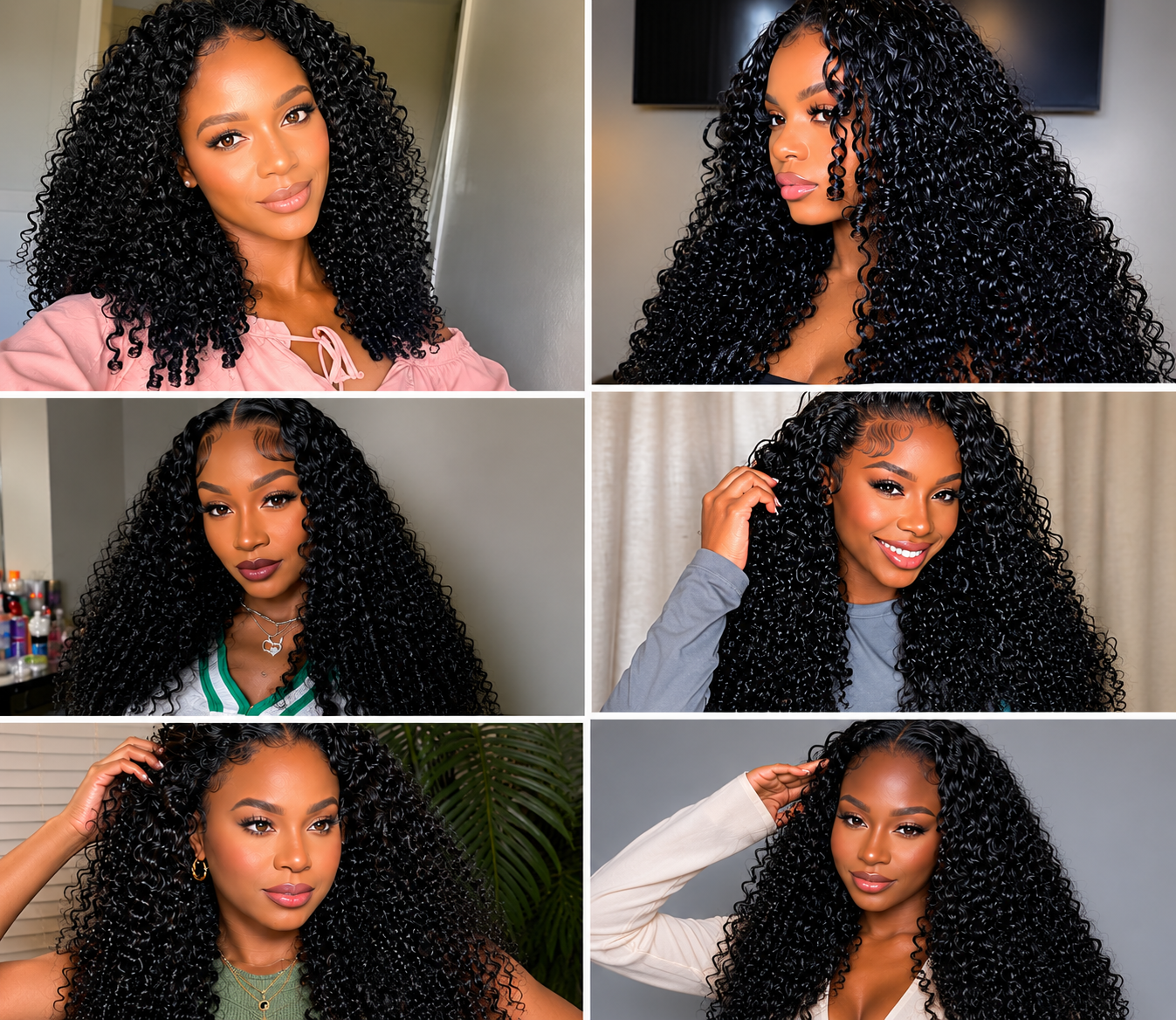 Mechas de Cabelo Humano Cacheado Burmese | Qualidade Premium