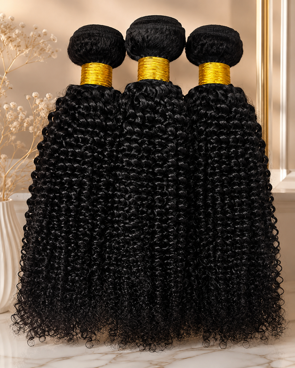 Mechas de Cabelo Humano Afro Kinky Curly Indiano – 4B 4C Virgem | Remy Hair | 8 a 24 Polegadas