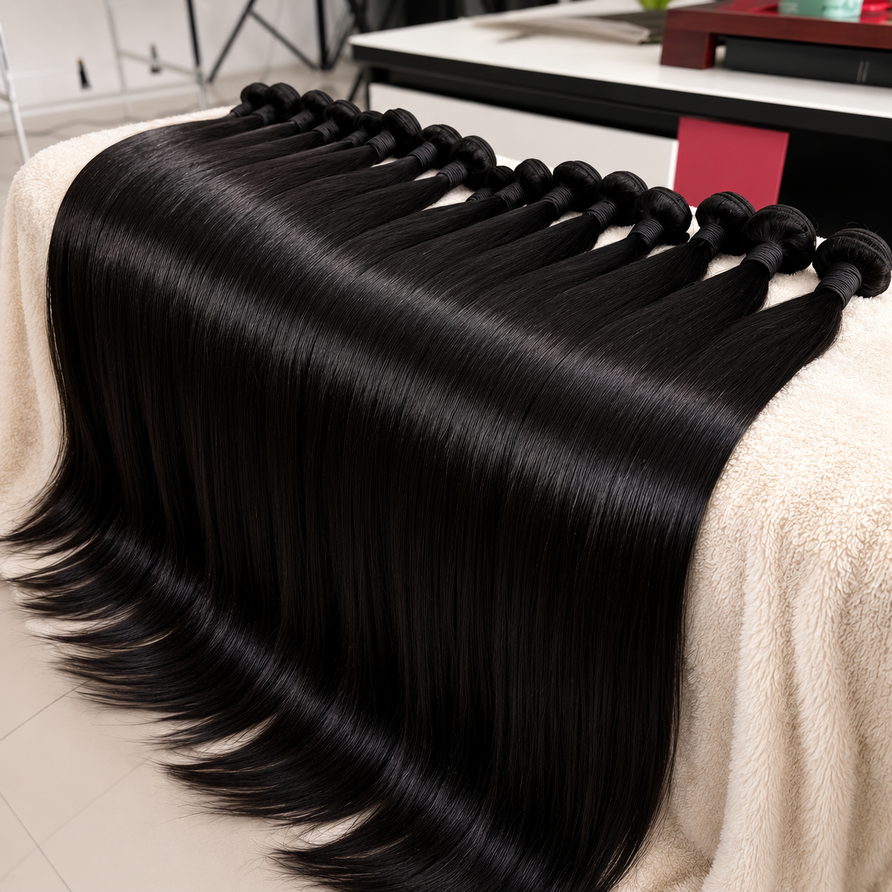 Mechas de Cabelo Humano Brasileiro Virgin – Remy, Liso Natural | 8 a 40 Polegadas