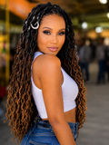 Goddess Faux Locs Crochet | Gypsy Locs Ondulados 3 Tons | Pack de 6