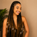Cabelo Sintético Pré-Esticado Ombré Castanho 76cm | YAKI Jumbo Braids