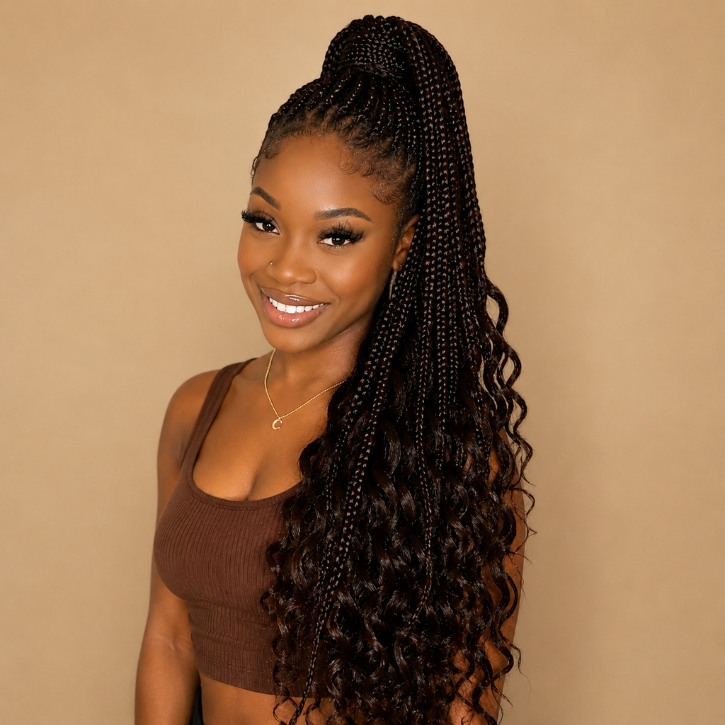 Cabelo Sintético Pré-Esticado para Tranças | 66cm | Pack de 3