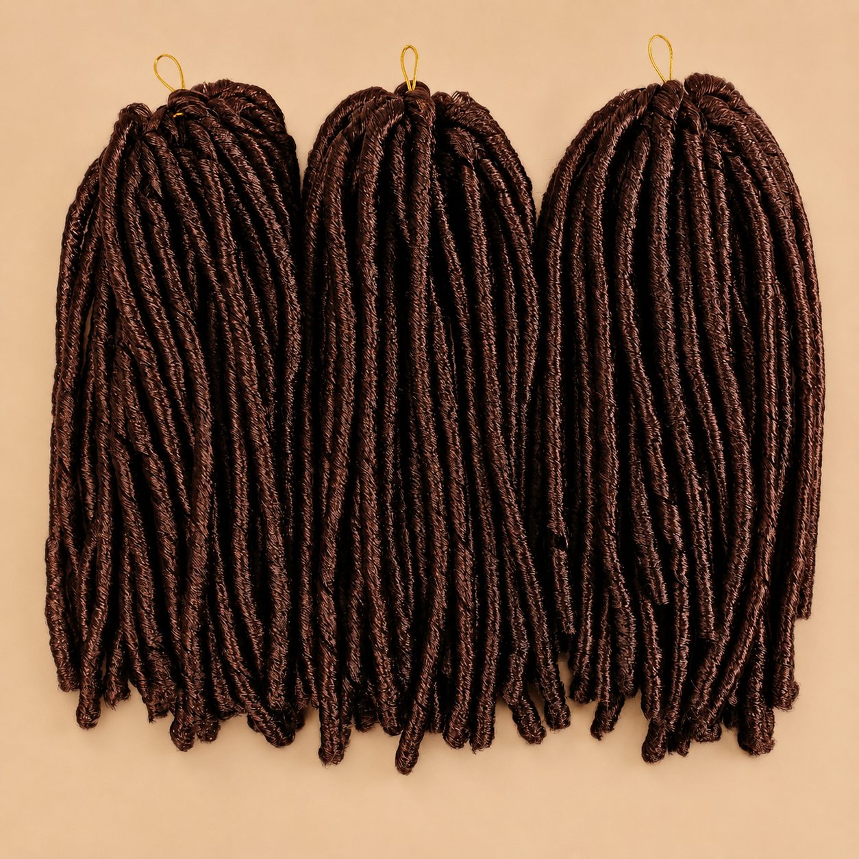 Extensões Soft Dread Sintéticas 14" | Fibra Não Inflamável | 7 Cores | Cabelo Nina Softex