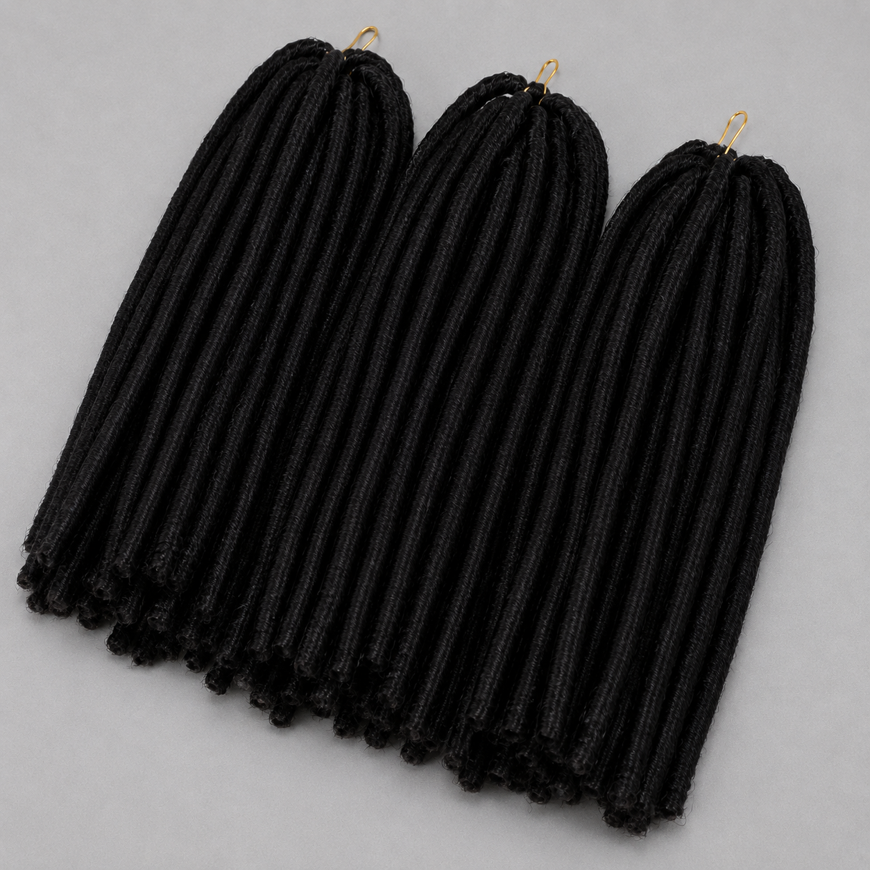 Extensões Soft Dread Sintéticas 14" | Fibra Não Inflamável | 7 Cores | Cabelo Nina Softex