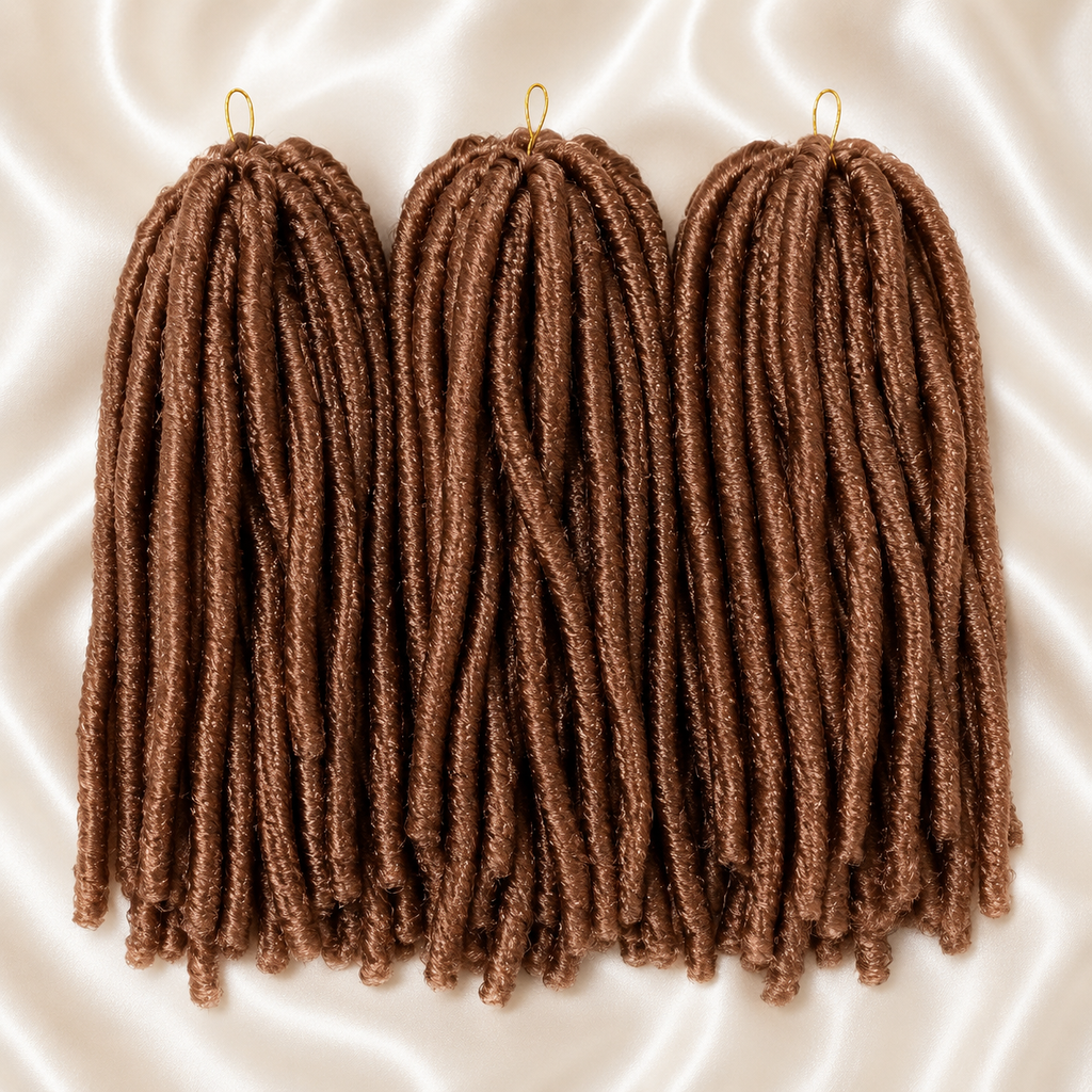 Extensões Soft Dread Sintéticas 14" | Fibra Não Inflamável | 7 Cores | Cabelo Nina Softex