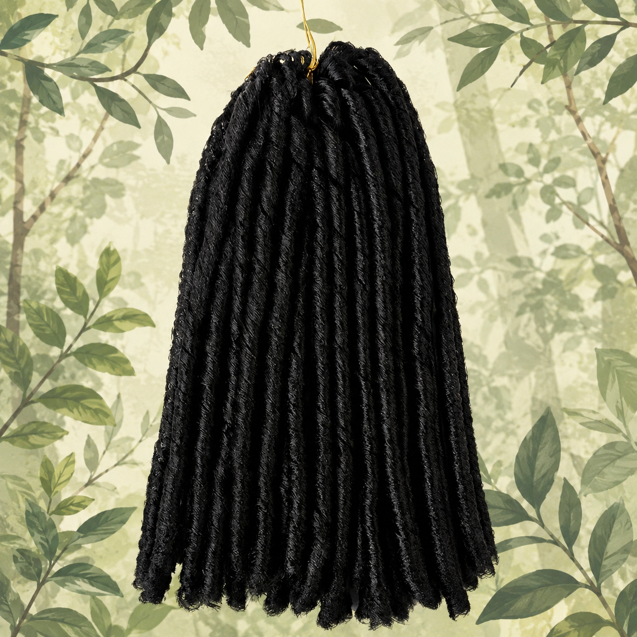 Extensões Soft Dread Sintéticas 14" | Fibra Não Inflamável | 7 Cores | Cabelo Nina Softex