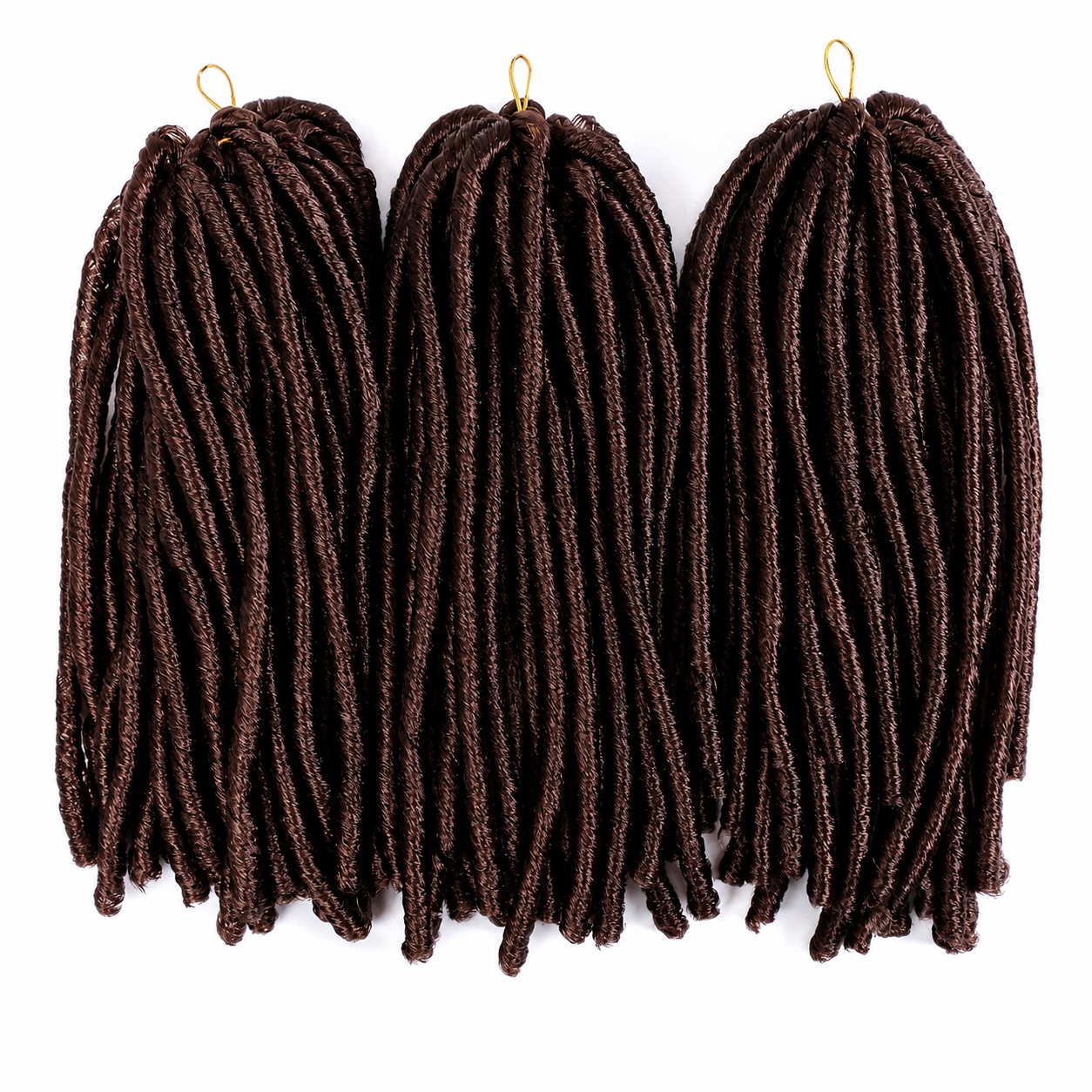 Extensões Soft Dread Sintéticas 14" | Fibra Não Inflamável | 7 Cores | Cabelo Nina Softex