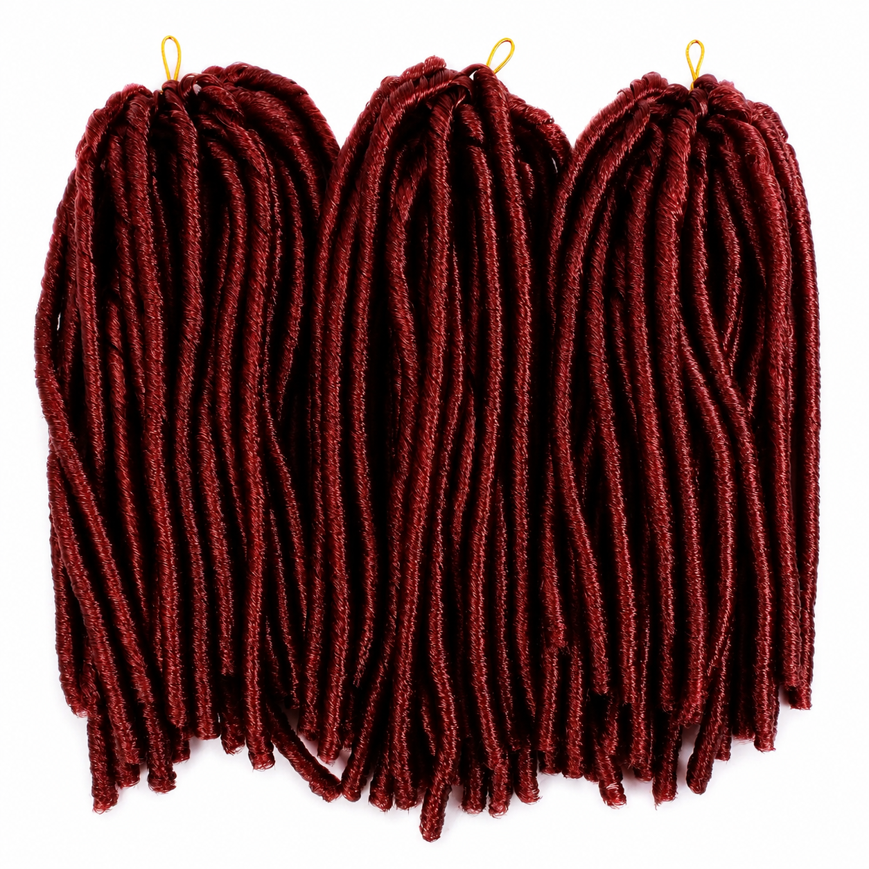 Extensões Soft Dread Sintéticas 14" | Fibra Não Inflamável | 7 Cores | Cabelo Nina Softex