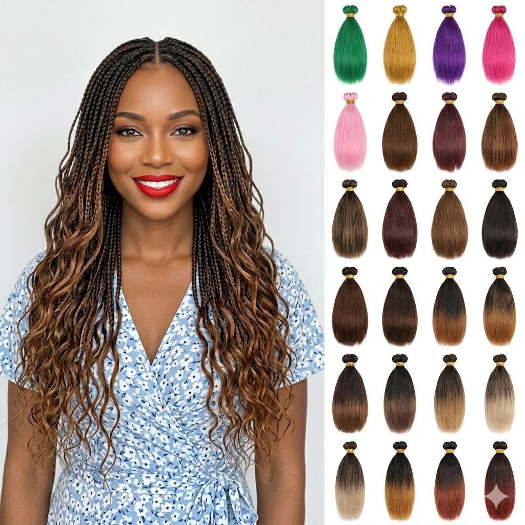 Cabelo Sintético Pré-Esticado French Curls | Spiral Curl Ombré | Loose Wave