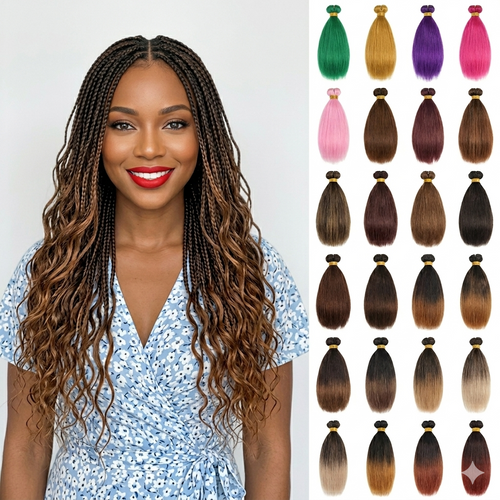 Cabelo Sintético Pré-Esticado French Curls | Spiral Curl Ombré | Loose Wave
