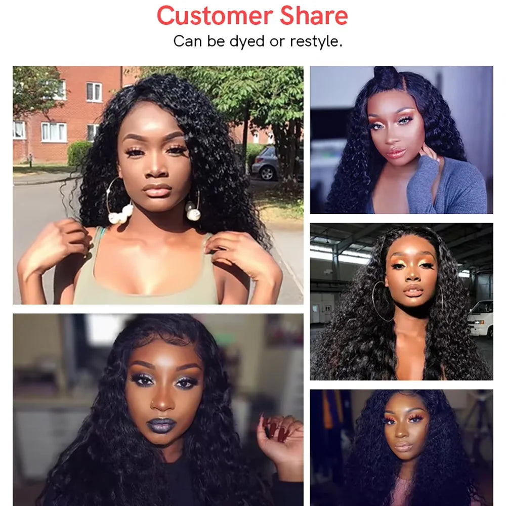Mechas Deep Wave Brasileira – Cabelo Humano Remy 100% | Preto Natural | 10 a 40 Polegadas | Pack 3/4