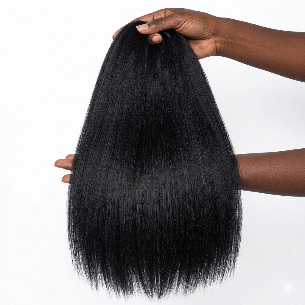 Cabelo Sintético Pré-Esticado Jumbo Braids Afro | Hot Water Set | 30-90cm