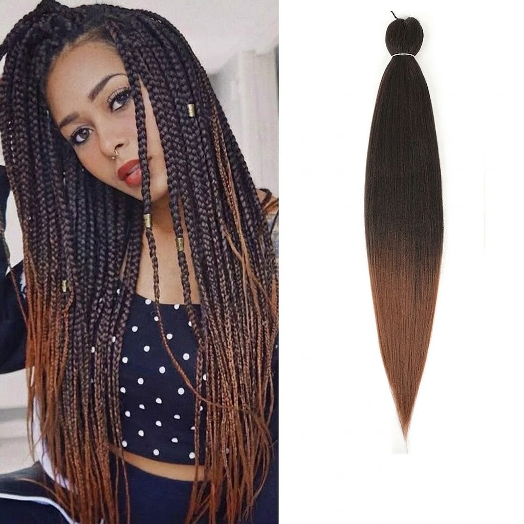 Cabelo Sintético Pré-Esticado Jumbo Braids Afro | Hot Water Set | 30-90cm