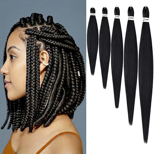 Cabelo Sintético Pré-Esticado Jumbo Braids Afro | Hot Water Set | 30-90cm